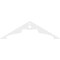Ekena Millwork Pitch Heath Architectural Grade PVC Gable Pediment, 72"W x 21"H x 1"P (7/12) GPP072X021X100HEA - alternate 2